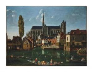 GODART ANTOINE JOSEPH BENJAMIN 1799-1853,Vue d'Amiens et de la cathédrale depuis le,1830,Christie's 2017-09-19