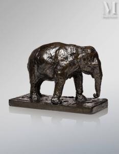 GODCHAUX Roger 1878-1958,Elephant debout,Millon & Associés FR 2024-03-16