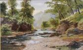 GODDARD Walter W,Summer River Landscape, probably The Teign - Coast,Hampton & Littlewood 2008-10-29