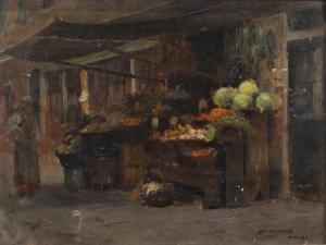 GODEBY Charles Leon 1870-1952,La marchande de légumes,Ruellan FR 2020-02-29