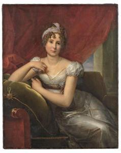 GODEFROID Marie Eléonore 1778-1849,Portrait d'élégante assi,Artcurial | Briest - Poulain - F. Tajan 2019-02-12