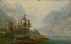 GODENNE Jean Julien 1830-1926,Paysage suisse de l’’Oberland Bernois,VanDerKindere BE 2015-06-16
