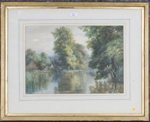 GODFREY YOUNG,River Scene,1993,Tooveys Auction GB 2021-06-23
