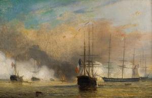 GODINAU Jacobus Ludovicus 1811-1873,Engels-Franse zeeslag,Campo BE 2014-03-25