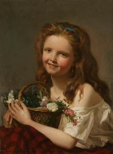 GODON JULIEN 1800-1800,Fanciulla con cesto di fiori,Capitolium Art Casa d'Aste IT 2008-05-17