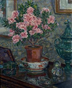 GODWIN Mary 1887-1960,Still life of pink flowers in a pot,Mallams GB 2020-12-16