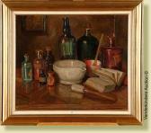 GOEDERTIER JOSE 1900-1967,Nature morte au mortier et aux flacons,VanDerKindere BE 2008-11-18