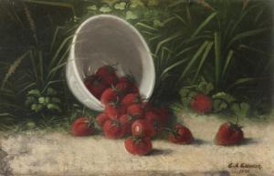 GOEHNER G.A 1871-1927,Still life with strawberries,John Moran Auctioneers US 2018-10-02