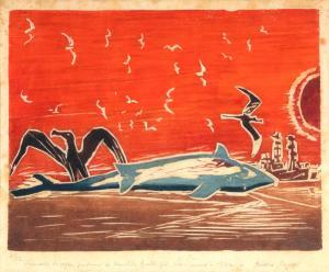 GOELDI Oswaldo 1895-1961,Monstros do Mar e Ar,1972,Escritorio de Arte BR 2023-06-06