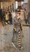 GOENEUTTE Norbert 1854-1894,Woman in Parisian street,Matsa IL 2017-12-19