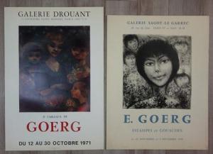 GOERG Edouard Joseph 1893-1969,Portrait de femme et Portrait de femme entourée d',Sadde 2019-02-12