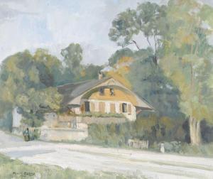 GOERG Henri 1888-1971,Sommerlicher Weg mit Bauernhaus,1924,Dobiaschofsky CH 2012-05-12
