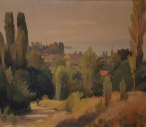 GOERG Louis 1885-1950,Village sur la côte,Rossini FR 2024-01-16