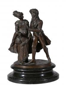 GOESCHL Heinrich 1839-1896,A figure group of man and woman,Dreweatts GB 2017-05-24