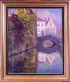 GOETHALS Albert 1885-1973,Canal à Bruges,Monsantic BE 2019-06-30