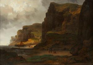 GOETHALS Raymond Eugène 1804-1864,Figures on a Normandy coastline,Rosebery's GB 2020-03-25