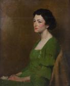 GOETSCH Gustave F 1877-1969,Portrait of Miss Angela,1940,Hindman US 2015-05-06