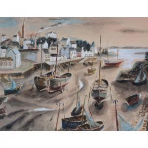 GOETZ Walter 1911-1995,Boats at low tide,Dreweatts GB 2018-04-17