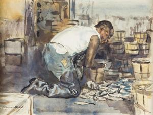 GOLD Albert 1916-2006,Fish Packing, Crisfield, MD,1938,Swann Galleries US 2022-01-27