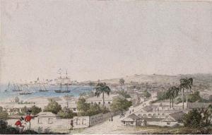 GOLD Charles Emilius,A view of Carlisle Bay and Bridgetown, Barbados; a,Christie's 2002-05-30