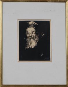 GOLDBERG Avraham 1903-1980,Portrait of a Rabbi,Tooveys Auction GB 2022-05-11