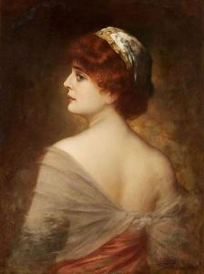 GOLDBERG Gustav Adolf 1848-1911,Portrait of a Young Lady,1903,Lempertz DE 2016-03-16