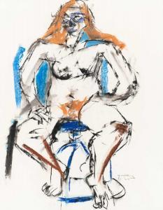 GOLDBERG Michael 1924-2008,Seated Woman - Nude,1967,William Doyle US 2024-03-27