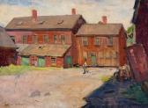 GOLDBERG Regina Seiden 1897-1991,Street Scene, Montreal,c.1920,Heffel CA 2023-07-27