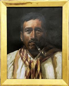 GOLDIE Charles Frederick 1870-1947,Study of Tamehana,International Art Centre NZ 2023-03-29