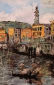 GOLDING Cecil 1900-1900," Mystery " a gondola on the Grand Canal, Venice,Dickins GB 2007-11-10
