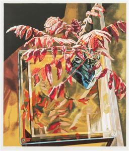 GOLDMAN Jane E 1951,Sumac on Glass,1992,Hindman US 2015-06-24