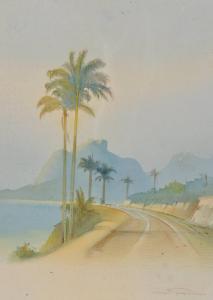 GOLDSCHMIDT Henrique 1867-1952,View of Rio de Janeiro,Burstow and Hewett GB 2010-10-20