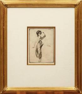 GOLDTHWAITE Anne Wilson,Egyptian Dancer, Paris (No. 2),1910,Neal Auction Company 2021-10-07