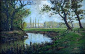 GOLDTHWAITE Harold 1895-1925,river landscape,Ewbank Auctions GB 2018-11-29