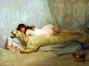 GOLDWHITE A,A nude on a bearskin rug,Bonhams GB 2005-07-24