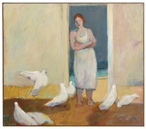 GOLIWAS Ruth 1947,Feeding the Birds,New Orleans Auction US 2021-04-11