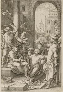 GOLTZIUS Hendrik 1558-1617,Christ Crowned with Thorns,John Moran Auctioneers US 2019-03-10
