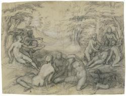 GOLTZIUS Hendrik 1558-1617,Diana discovering Callisto\’s pregnancy,Christie's GB 2021-10-14