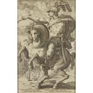 GOLTZIUS Hendrik 1558-1617,MARCUS CURTIUS,1586,Freeman US 2017-04-06