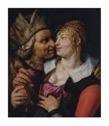 GOLTZIUS Hendrik 1558-1617,Unequal Lovers,1615,Christie's GB 2019-10-29