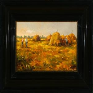 GOLUSHKO Nicolas 1958,Harvest scenery,Bruun Rasmussen DK 2008-01-28