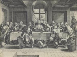 GOLZIUS Hendrick 1558-1617,The Last Supper,1585,Christie's GB 2009-01-30