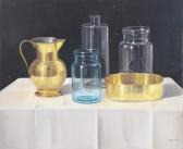 GOMBAR Andras 1946,Pitcher with Water Vessels Still Life,1965,Ro Gallery US 2022-11-17
