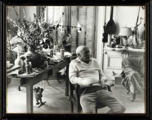 GOMES André,Picasso assis à la Californie,20th century,Cannes encheres, Appay-Debussy 2024-02-22