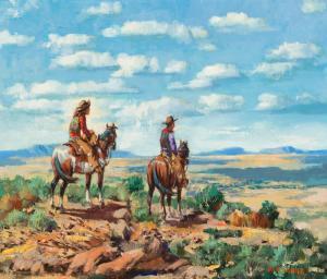 GOMEZ Marco Antonio 1910-1972,The Desert Ahead,Santa Fe Art Auction US 2018-12-09