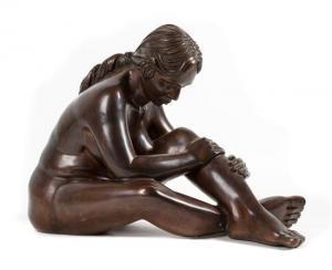 GOMEZ Mario Rangel 1900,Seated Woman,Hindman US 2015-12-15