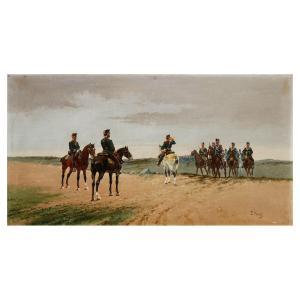 GOMEZ MARTIN Enrique 1800-1900,Parada Militar,19th century,Lamas Bolaño ES 2022-12-19