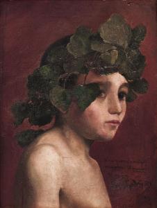 GOMEZ RODRIGUEZ JERORIMO 1900-1900,Retrato de niño como Baco,Arte Información y Gestión 2012-11-21