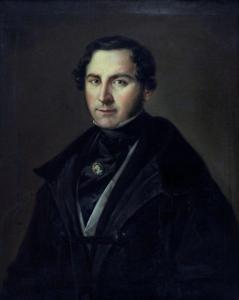 GOMEZ Y CROS Antonio 1809-1863,Retrato de caballero,1847,Alcala ES 2020-10-28