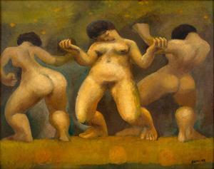 GOMIDE Antonio 1894-1967,Mulheres Dançando,1958,Escritorio de Arte BR 2023-10-31